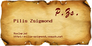 Pilis Zsigmond névjegykártya